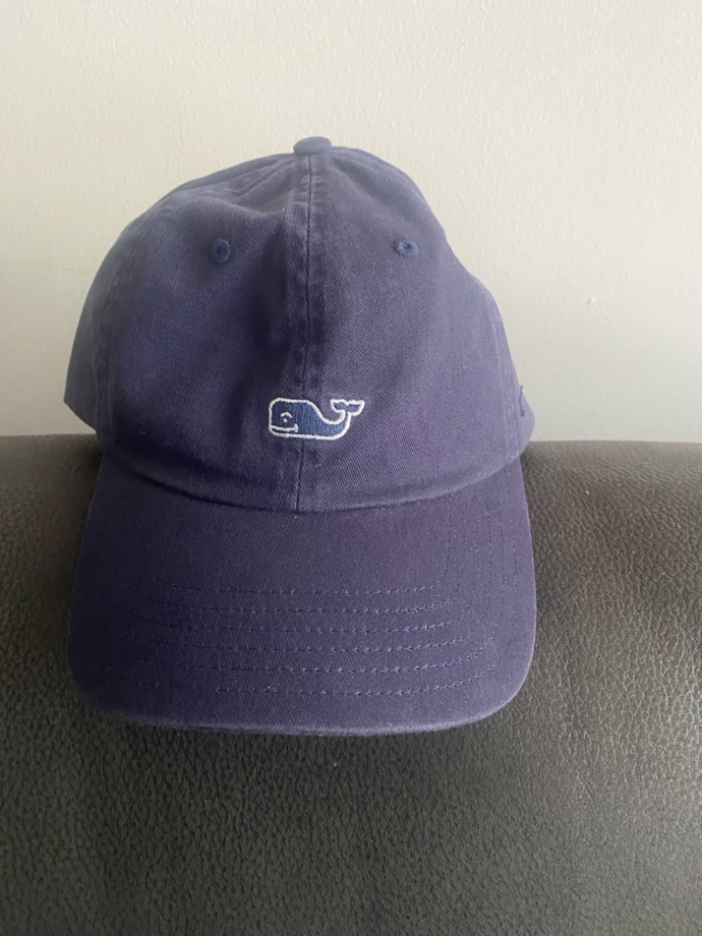 Vineyard Vines Navy Embroidered Whale Cap